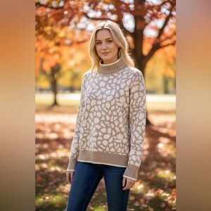 Vineyard Vines Giraffe Sweater Merino Wool Size Large